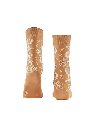 BURLINGTON | Chaussettes femme VELVET BLOOMS 36-41 barolo | braun